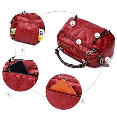 Style Exquis Penelope™ | Sac Souple à Multiples Poches