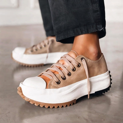 Elisa™ - Baskets en cuir à plateforme