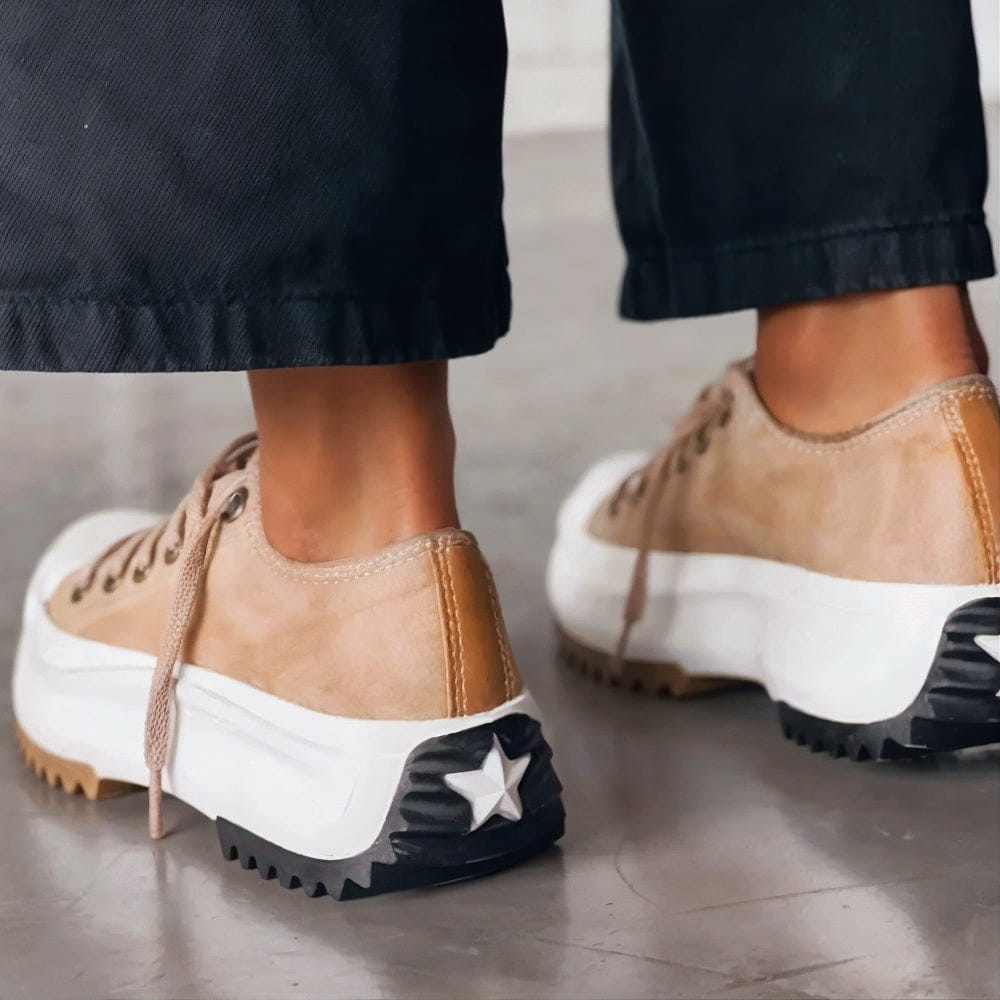 Elisa™ - Baskets en cuir à plateforme