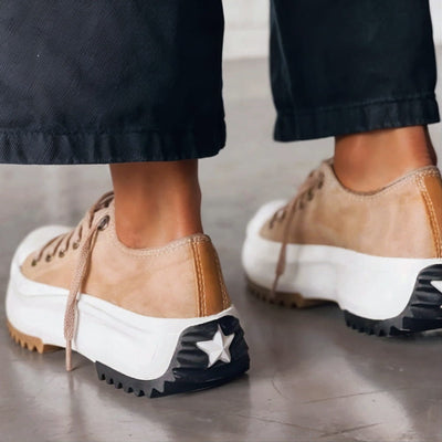 Elisa™ - Baskets en cuir à plateforme