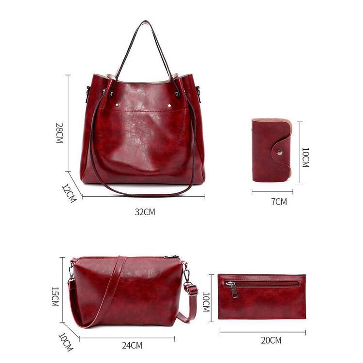 Riley™ - Ensemble de Sacs Vintage Doux de 4 Pièces