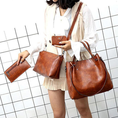 Riley™ - Ensemble de Sacs Vintage Doux de 4 Pièces