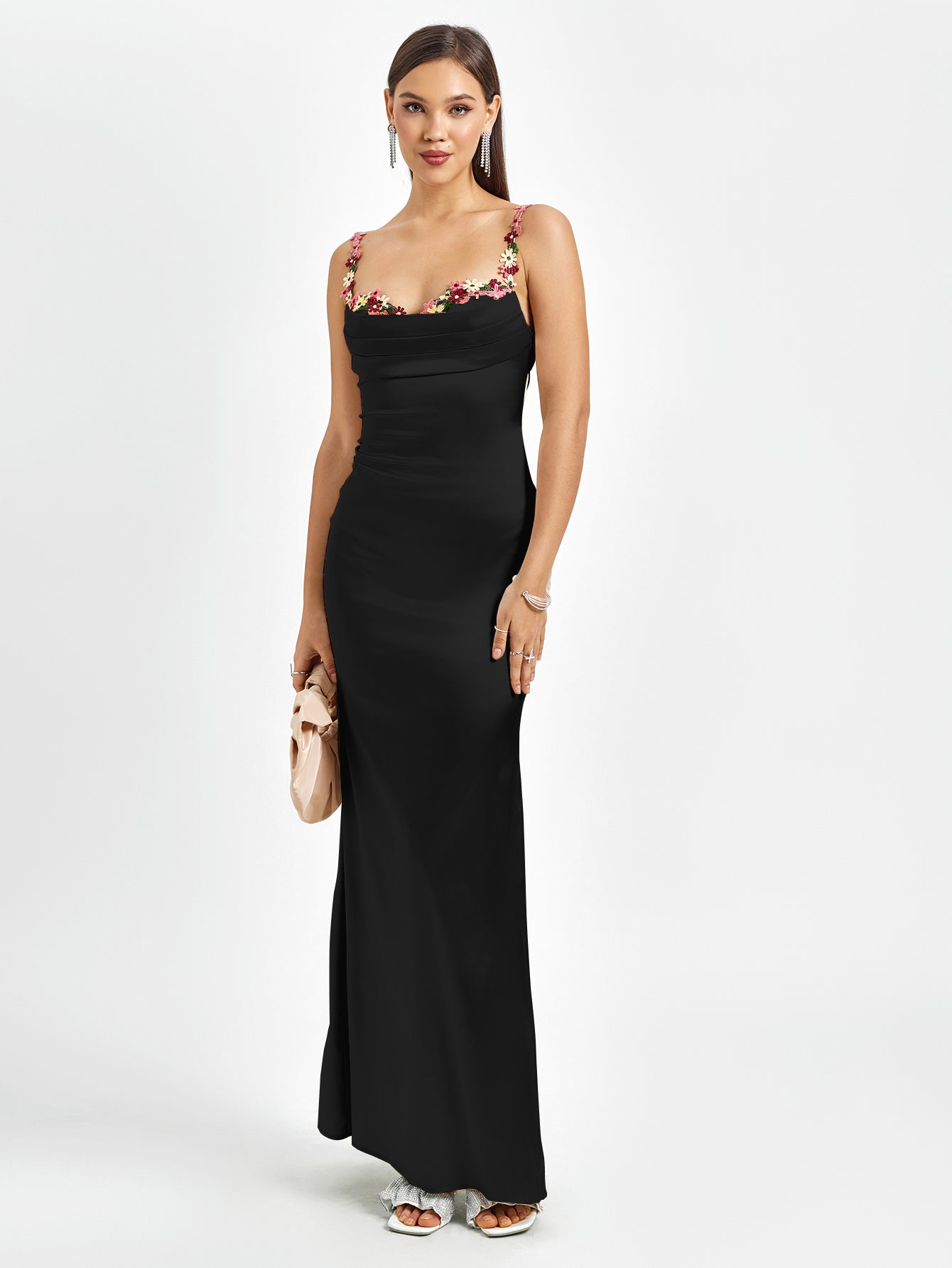 Flora | Robe Longue en Satin