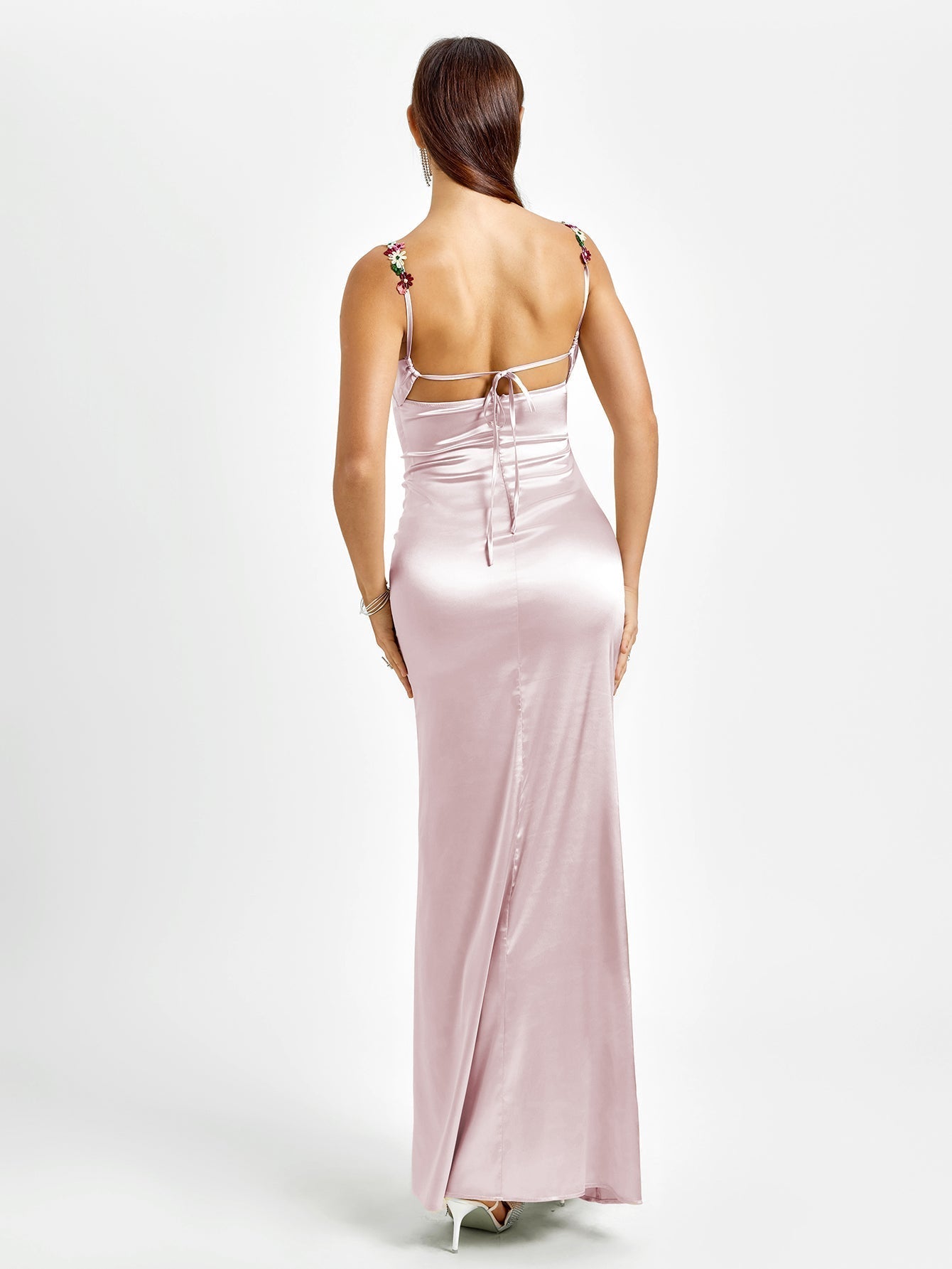 Flora | Robe Longue en Satin
