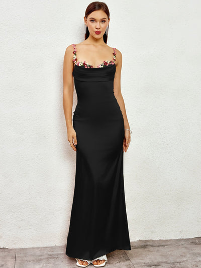 Flora | Robe Longue en Satin