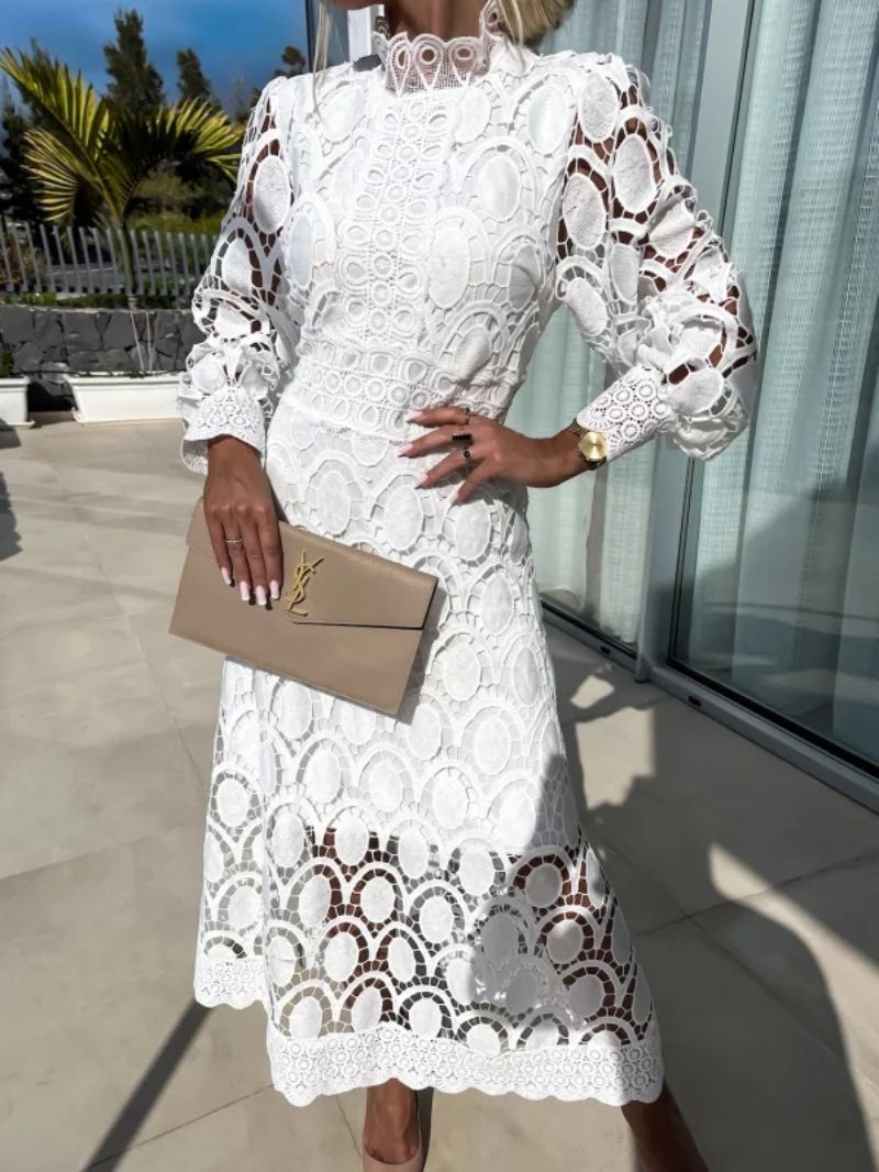Juna | Robe Maxi en Dentelle Élégante