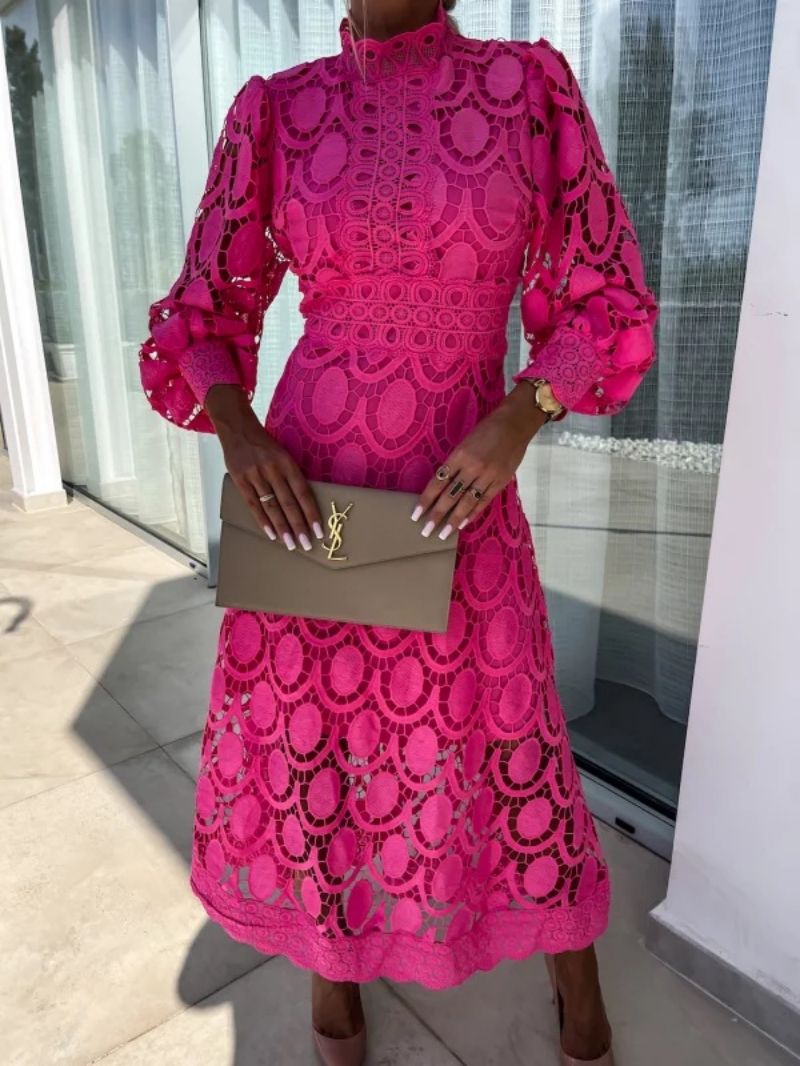 Juna | Robe Maxi en Dentelle Élégante