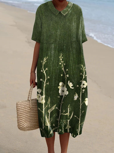 Nicka™ | Robe avec un motif floral vibrant