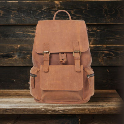 FLAM | Sac à Dos en Cuir avec Cordon