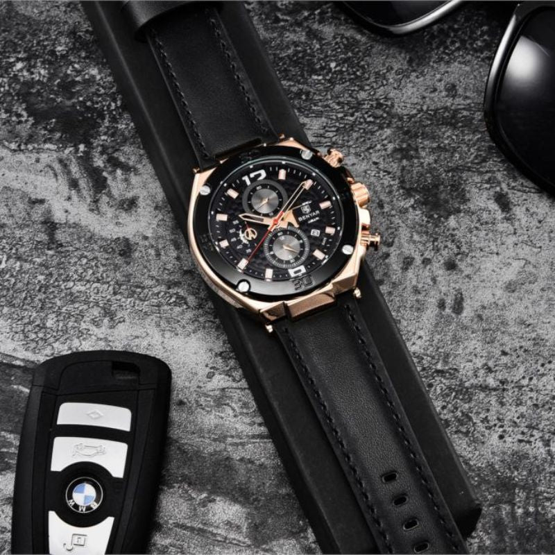 Montre Chronographe Sport Multifonction Quartz