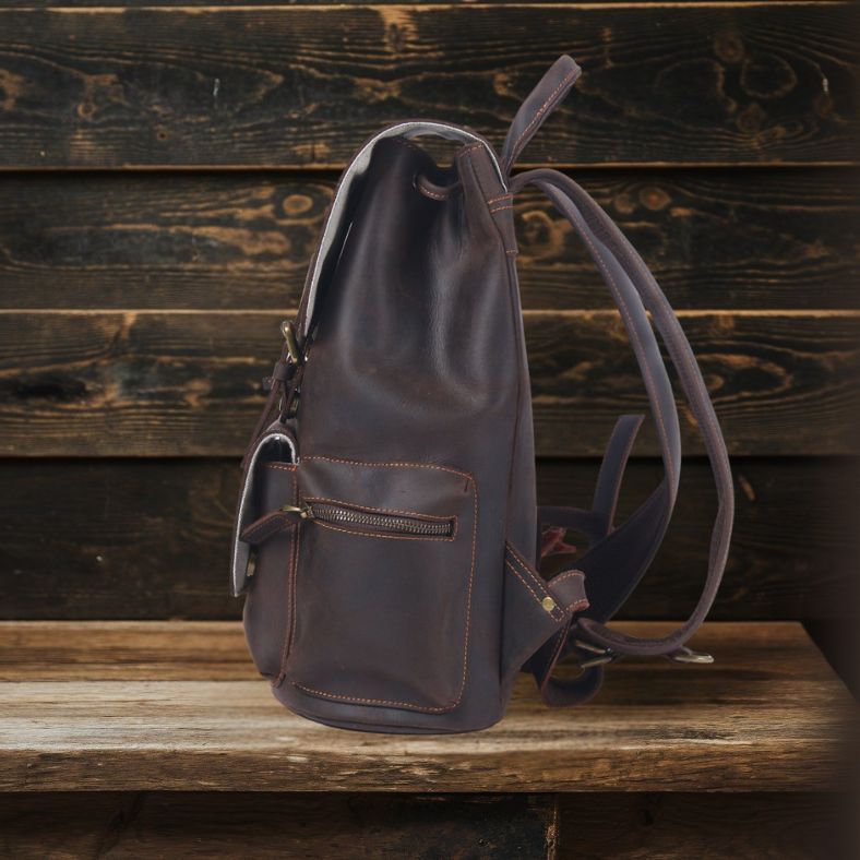 FLAM | Sac à Dos en Cuir avec Cordon