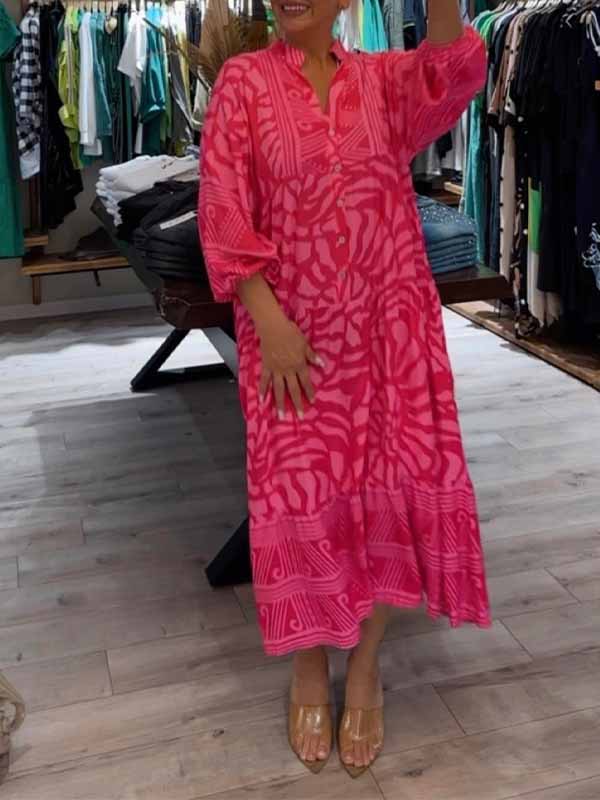 Mira | Robe Imprimée Col en V (Quasi épuisée)