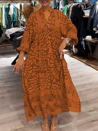 Mira | Robe Imprimée Col en V (Quasi épuisée)