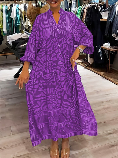 Mira | Robe Imprimée Col en V (Quasi épuisée)