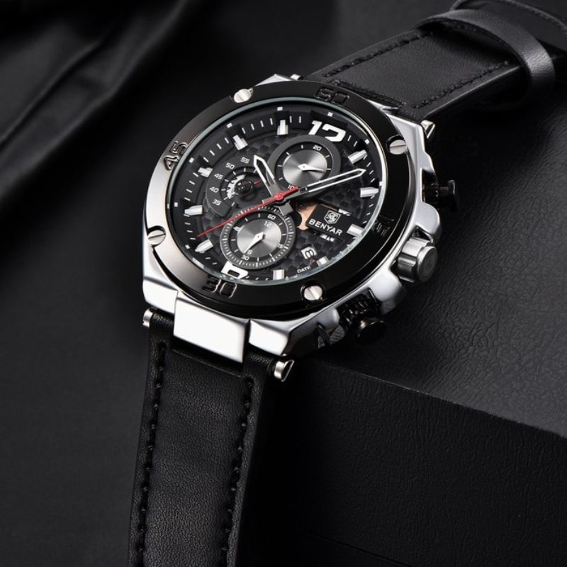 Montre Chronographe Sport Multifonction Quartz