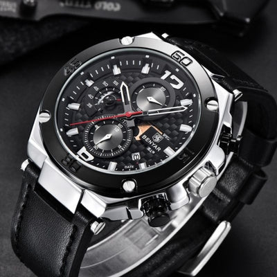 Montre Chronographe Sport Multifonction Quartz