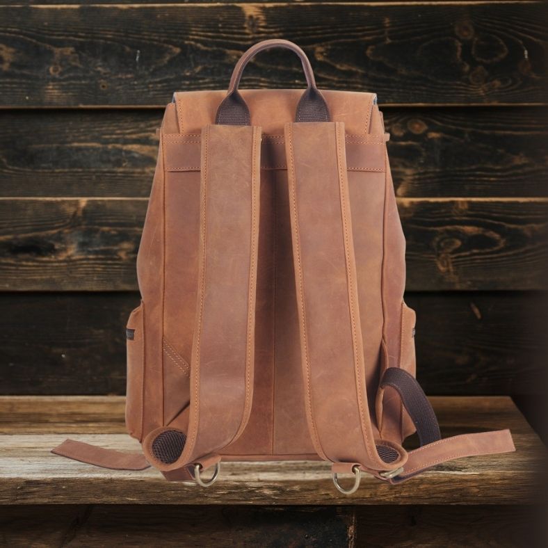 FLAM | Sac à Dos en Cuir avec Cordon