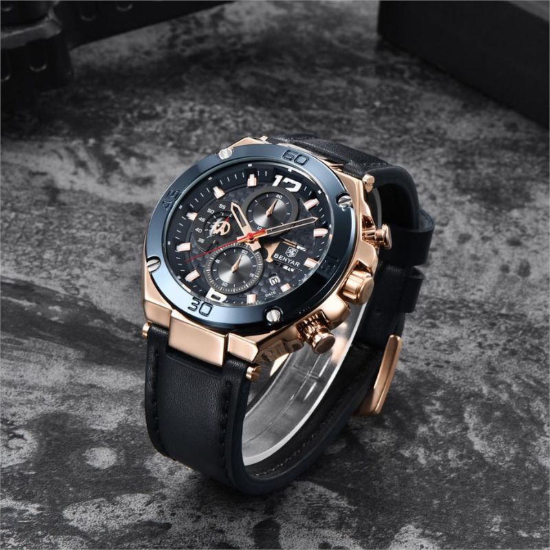 Montre Chronographe Sport Multifonction Quartz