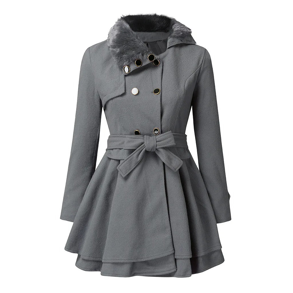 Lea | Trenchcoat en Fourrure Vegan
