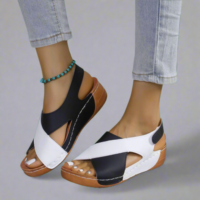 Sonnhild | Sandales Premium Fait Main en Bleu Marine