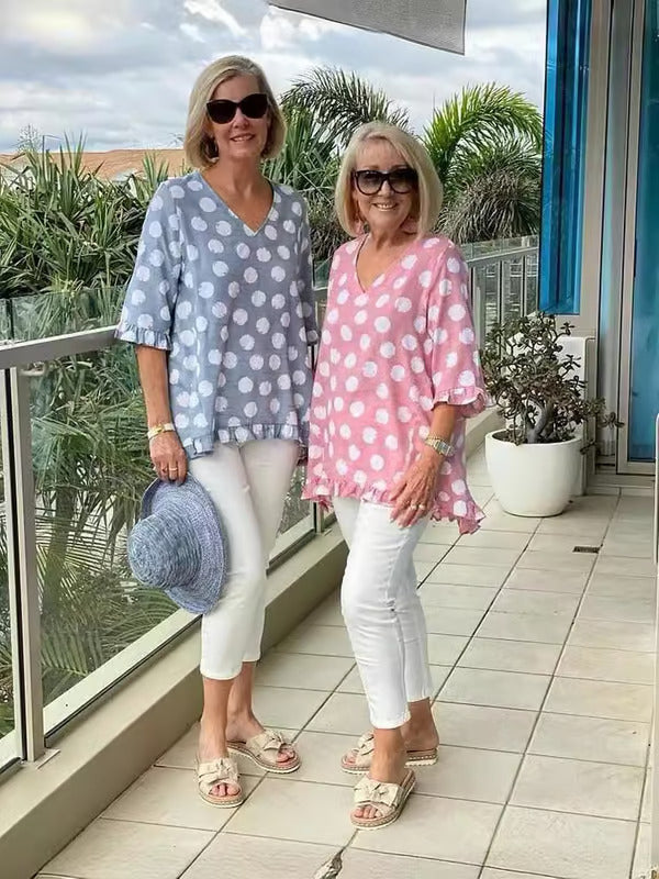 Beth™ | Blouse V-Neck Stylée