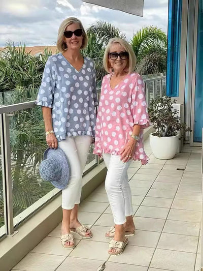 Beth™ | Blouse V-Neck Stylée