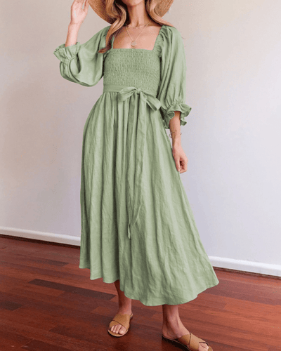 Tana | ROBE FRANÇAISE AVEC MANCHES VOLANTES