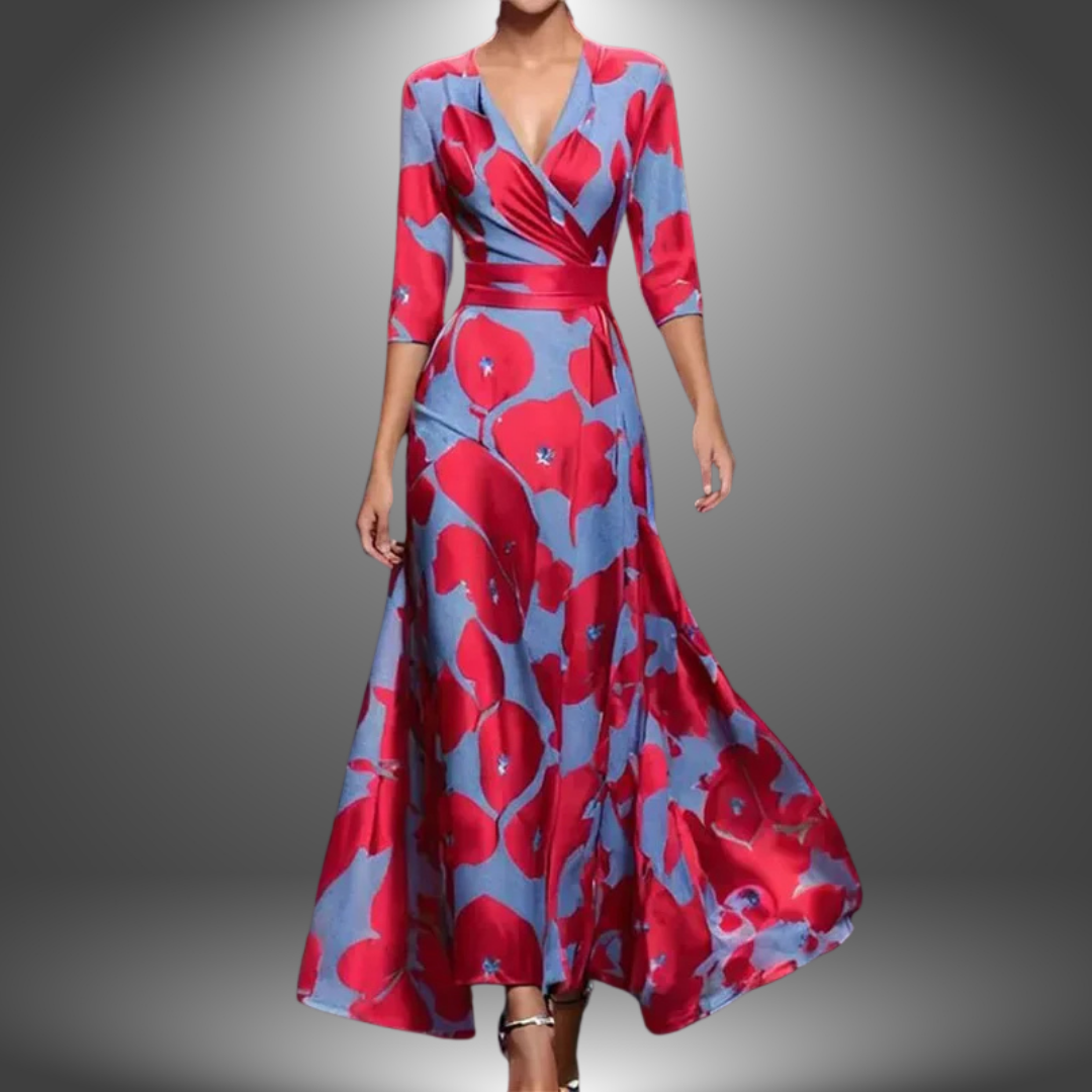 Marianne | Robe maxi fleurie élégante