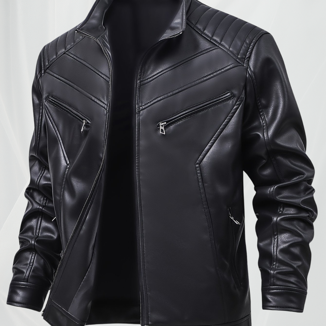 Veste pour homme avec fermeture éclair propre