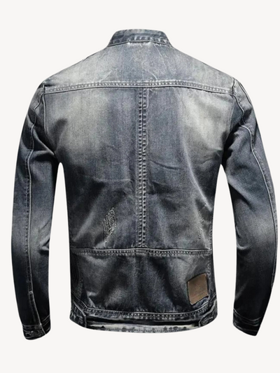 EUSEBE - VESTE EN JEAN BIKER