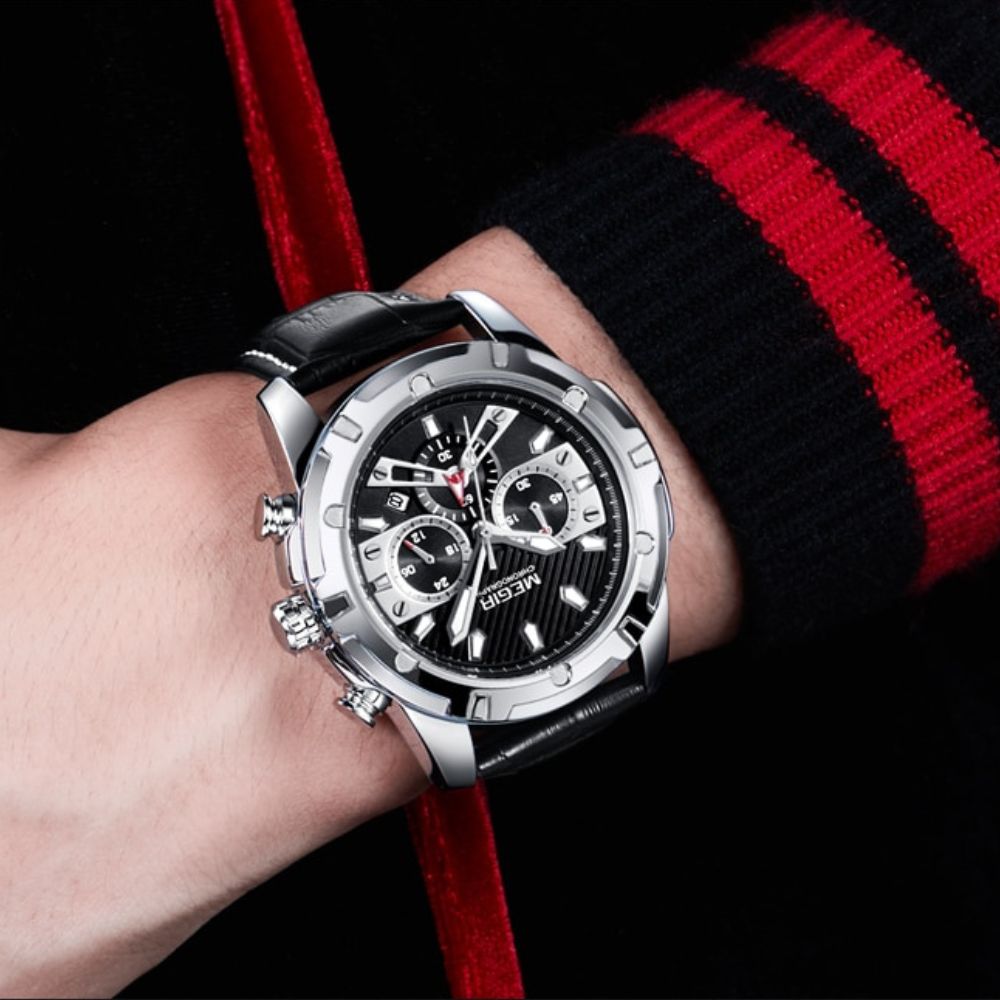 Montre de sport chronographe militaire de luxe