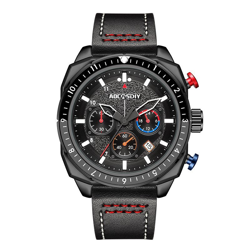 Montre de Sport Chronographe Luxe Quartz