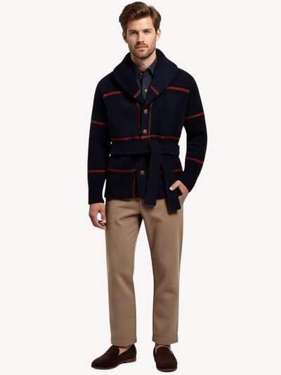 Achille - Cardigan Élégant avec Ceinture