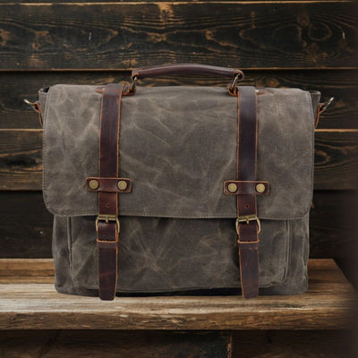 BRUGES | Sac Messager en Toile et Cuir