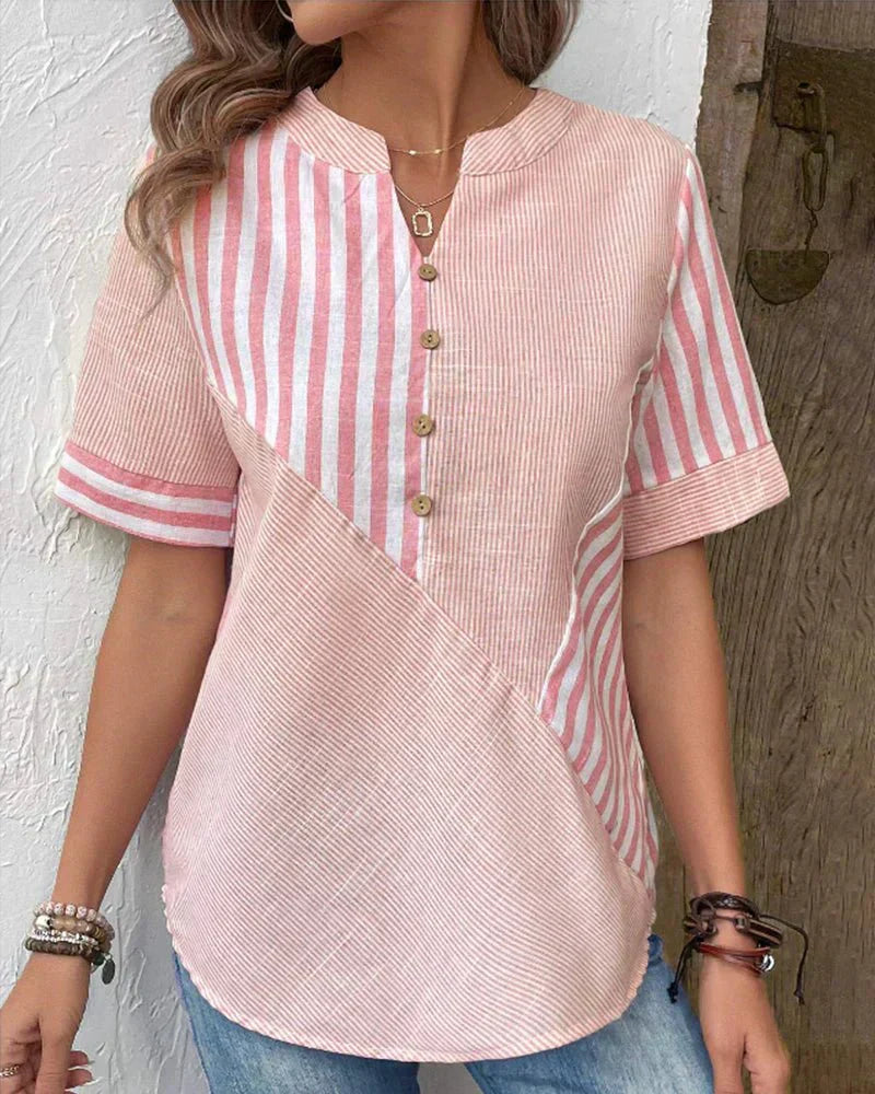 Monroe™ | Blouse Rayée Douce