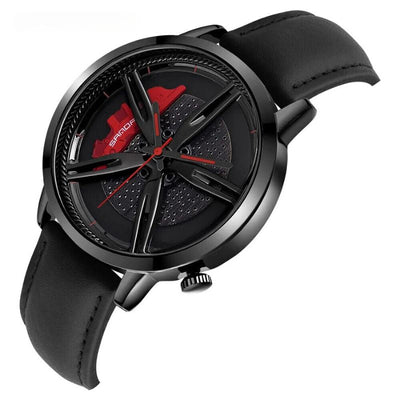 Montre Quartz avec Cadran Rotatif