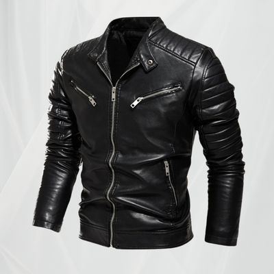 Veste de moto résistante avec col