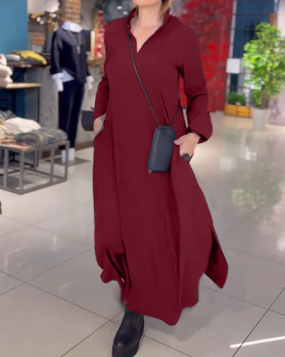 Evia™ | Tunique longue ample avec ouverture