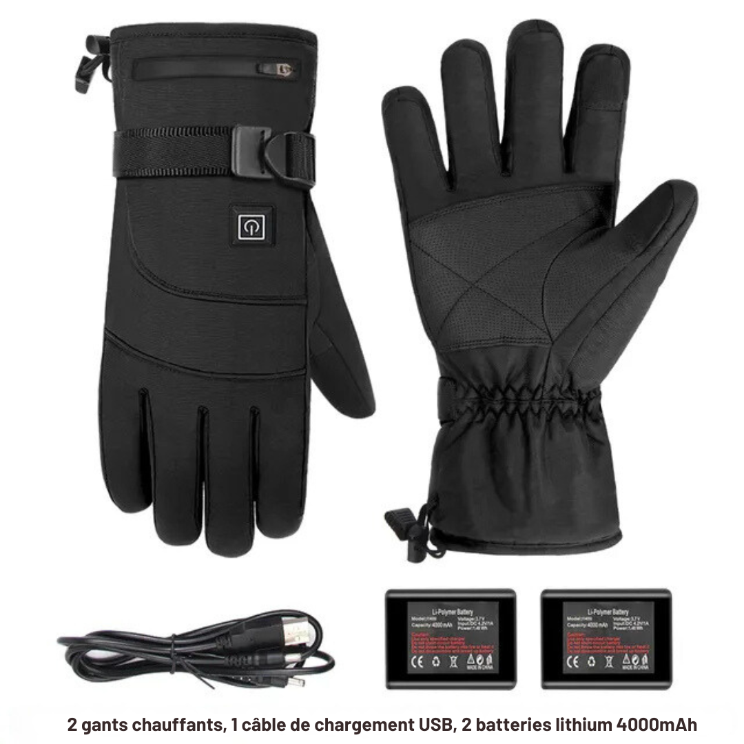 Gants Chauffants Électriques avec Isolation 3M Thinsulate™