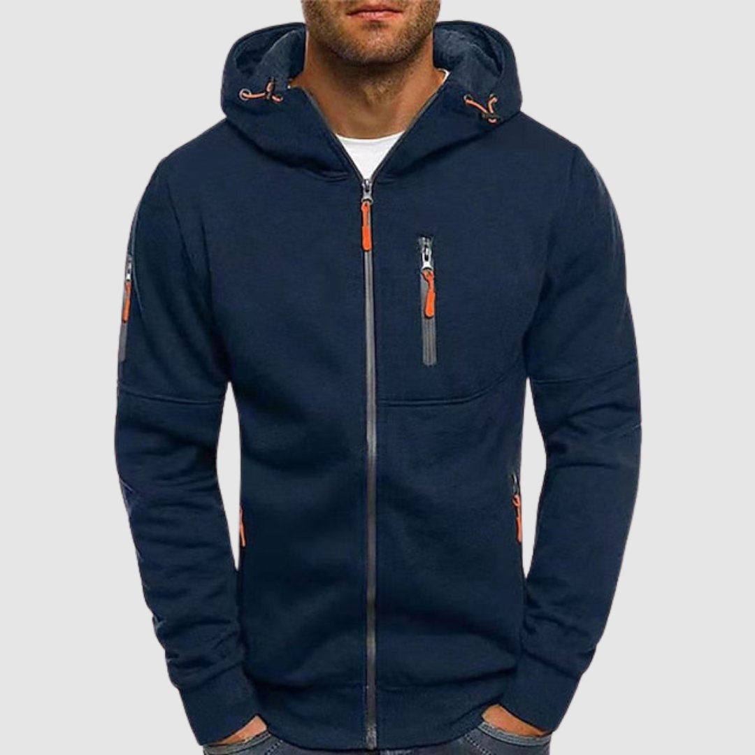 Oliver | Hoodie à zip urbain