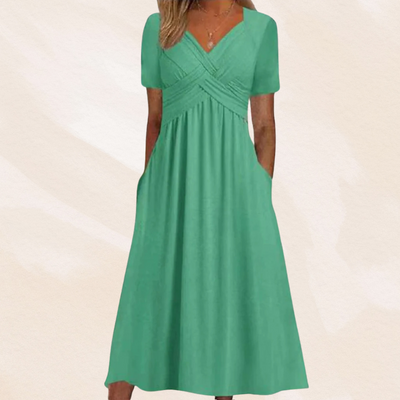Mirella™ | Robe élégante avec décolleté en V