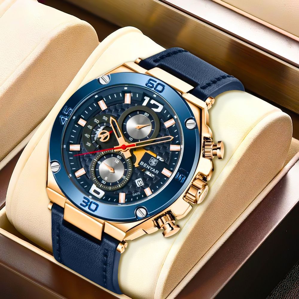 Montre Chronographe Sport Multifonction Quartz