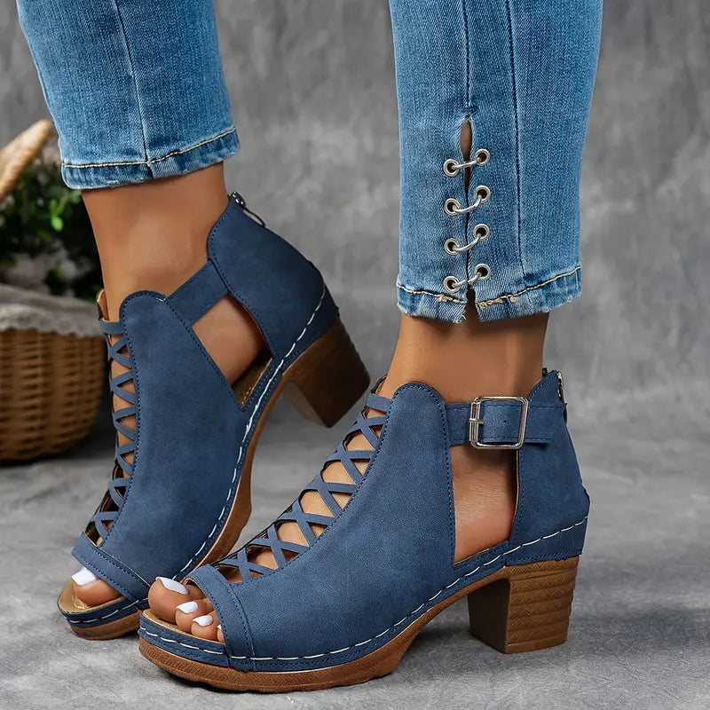 Aubrey™ - Sandales à Talon Élévé Élégantes