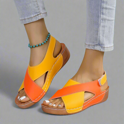 Sonnhild | Sandales Premium Fait Main en Bleu Marine