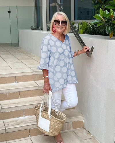 Beth™ | Blouse V-Neck Stylée