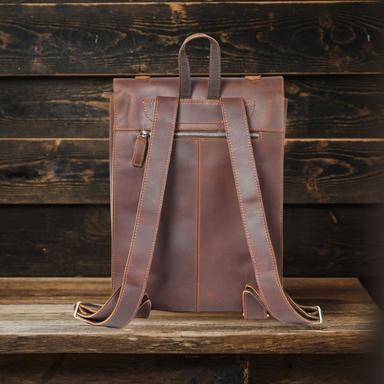 KENWAY | Sac à Dos en Cuir Pleine Fleur