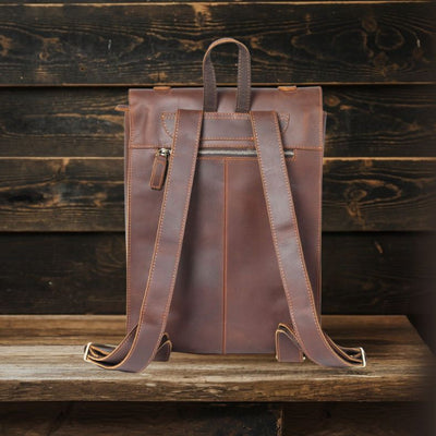 KENWAY | Sac à Dos en Cuir Pleine Fleur