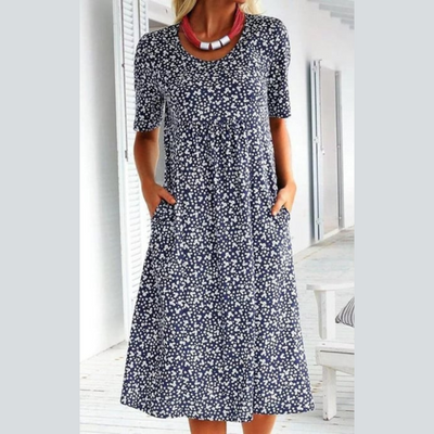 Amara | Élégante robe midi à imprimé floral