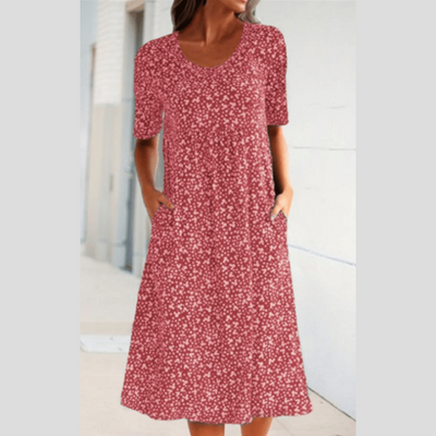 Amara | Élégante robe midi à imprimé floral