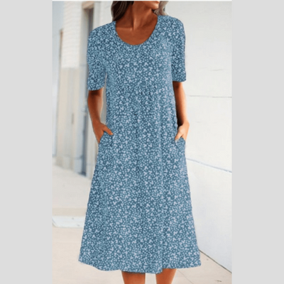 Amara | Élégante robe midi à imprimé floral